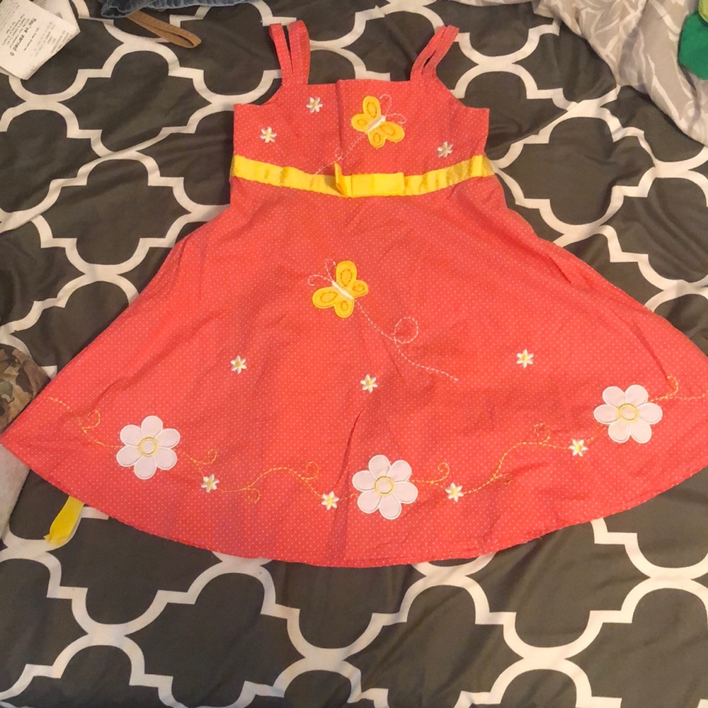 Cute pink and yellow sundress
